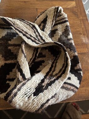 Wayuu Tribe Beige, Brown & Black Woven Crossbody Bag